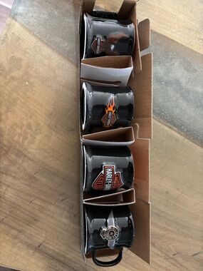 Harley-Davidson Black and Orange Logo Box